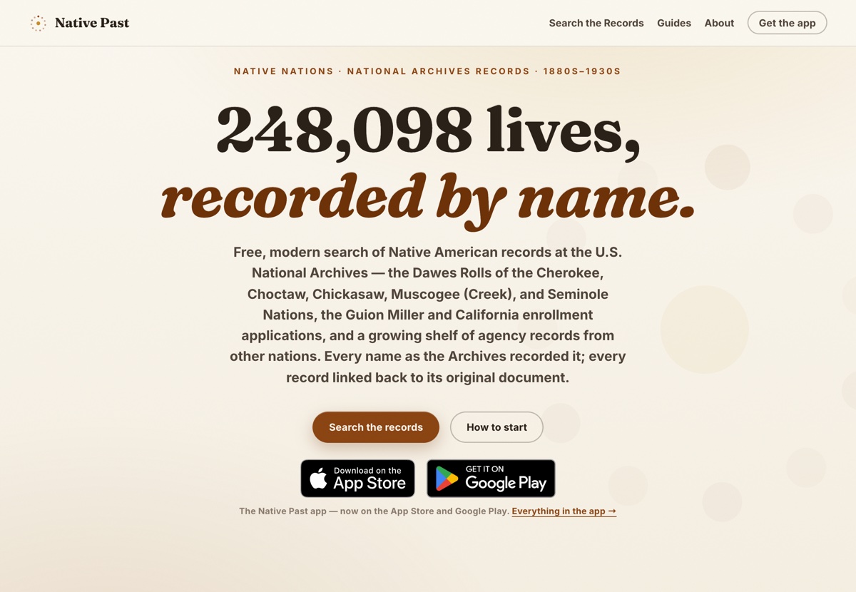 Native Past Project